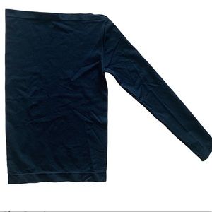 Helmut Lang one shoulder Jersey long sleeve top XS